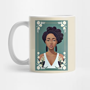 Woman in Garden Mug